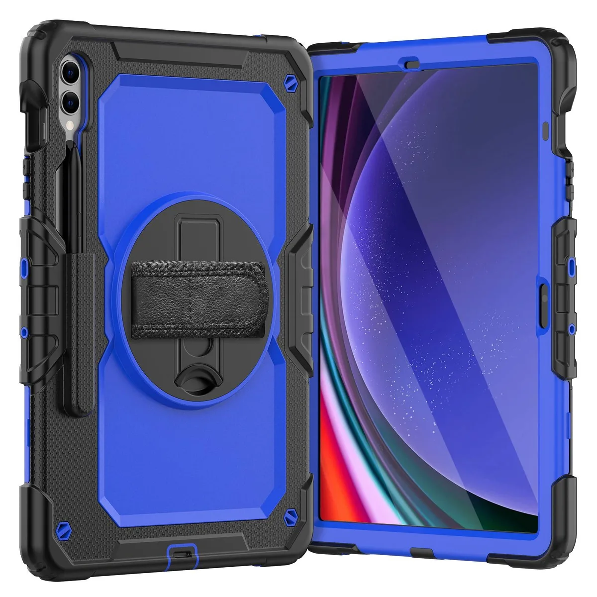 Timoom Timoom Heavy Duty Shockproof Case BluePC 12.4" 360° Stand Straps — product photo