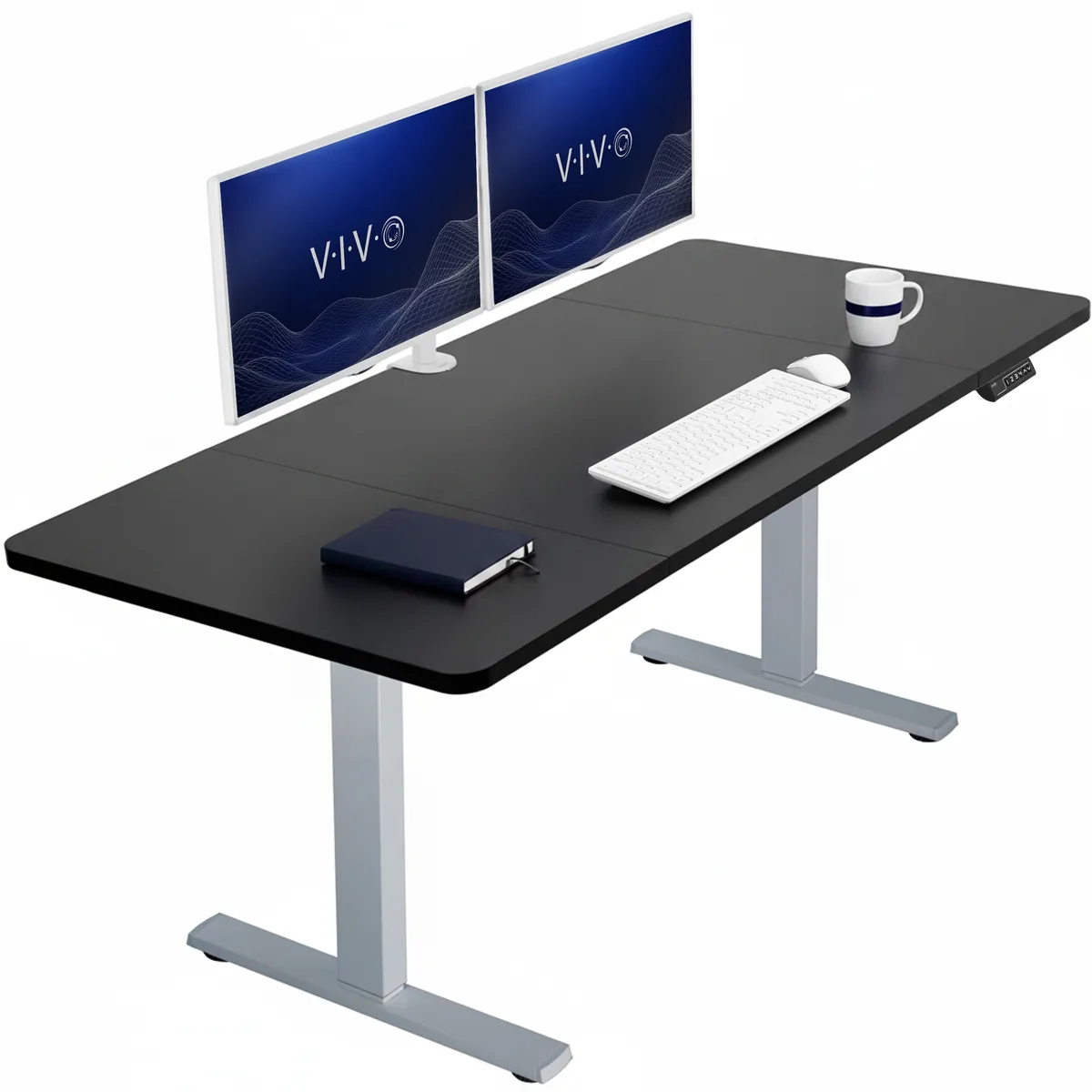 VIVO VIVO Electric Desk 60 x 30 Black/Gray Frame — product photo