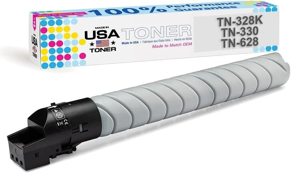 MADE IN USA TONER MADE IN USA TONER Black Compatible Toner Cartridge TN-328K, TN-330, TN-628 — product photo