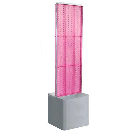 Azar Displays Azar Displays 700775-PNK Two-Sided Pegboard Floor Adjustable Display food service — product photo