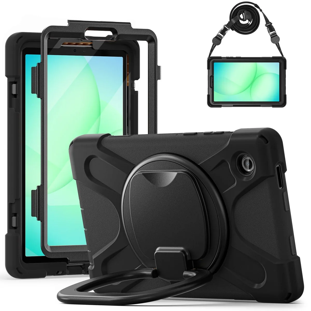 Timoom Timoom Rugged Silicone Case for Galaxy Tab A11/A9 8.7" (2025/2023) Black — product photo