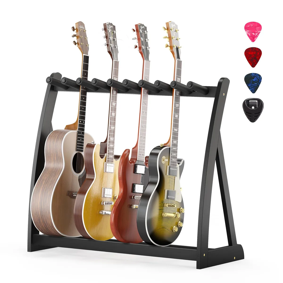  Avid JTJ-HQ-X Bamboo Guitar Stand Rack 9 Guitars — product photo