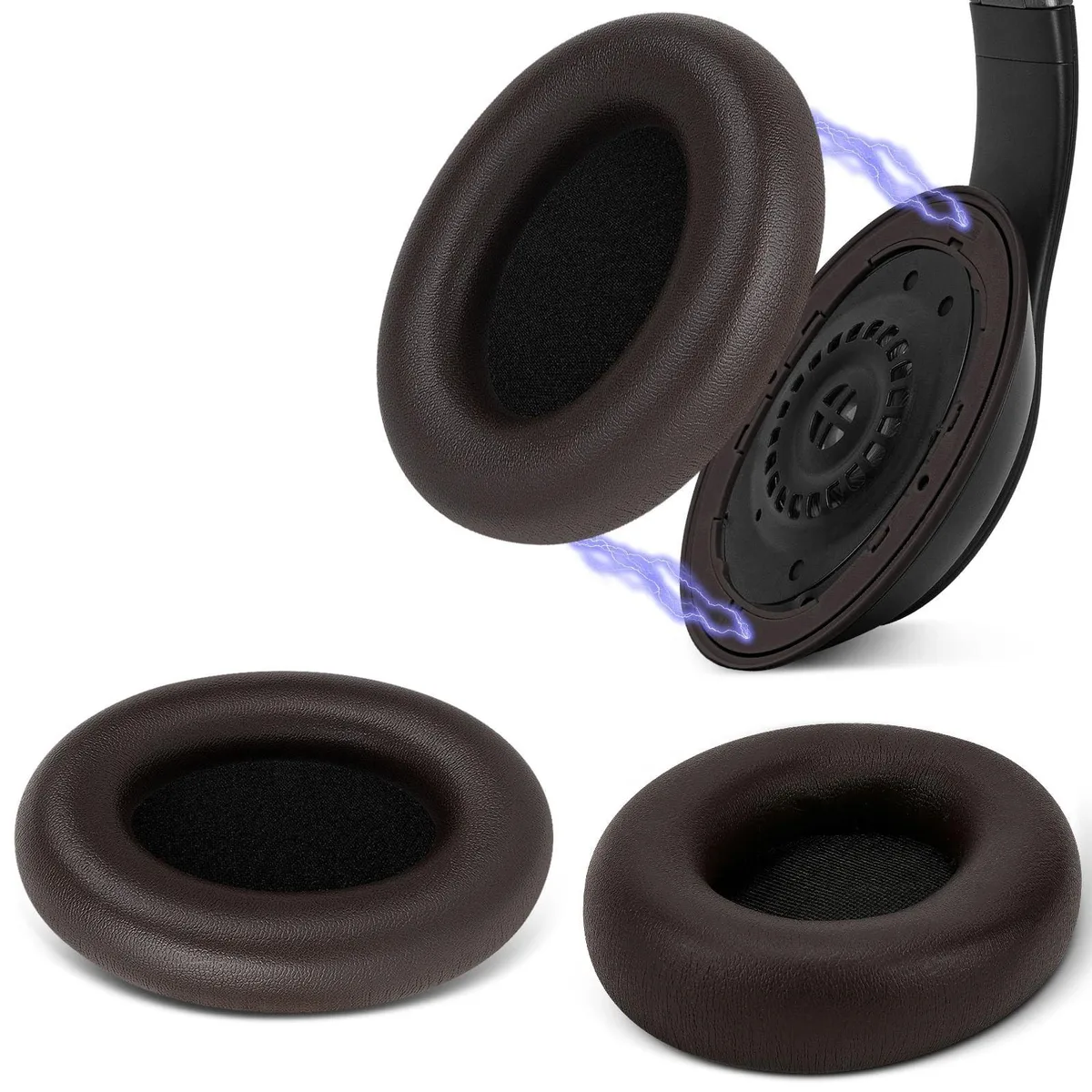 Geekria Geekria SNAP Ear Pads Replacement Kit for Beats Studio Pro Headphones (Brown Protein Leather) — product photo