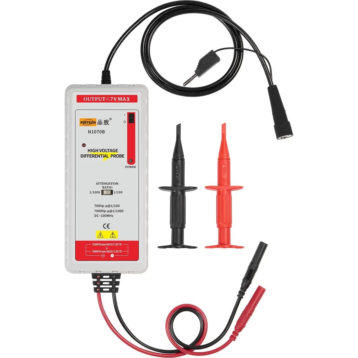 Pintech Pintech High Voltage Differential Probe 100MHz 7kV 1000X/100X — product photo