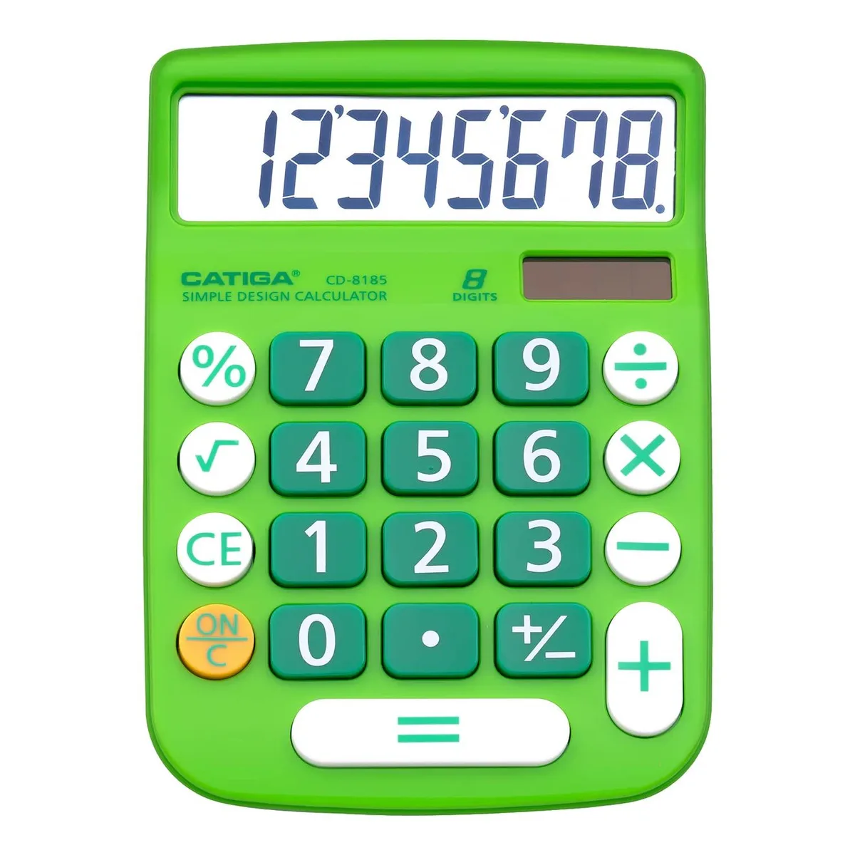 CATIGA CD-8185 12-Digit Desktop Calculator Green 5.5"L x 4"W — product photo