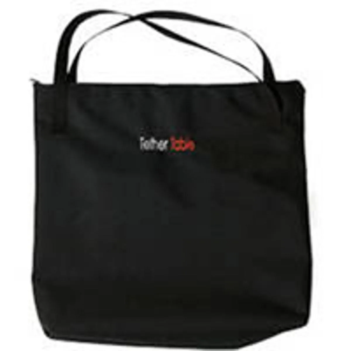 Black pack-cloth case for 15" Aero MacBook with zipper and two strap handles