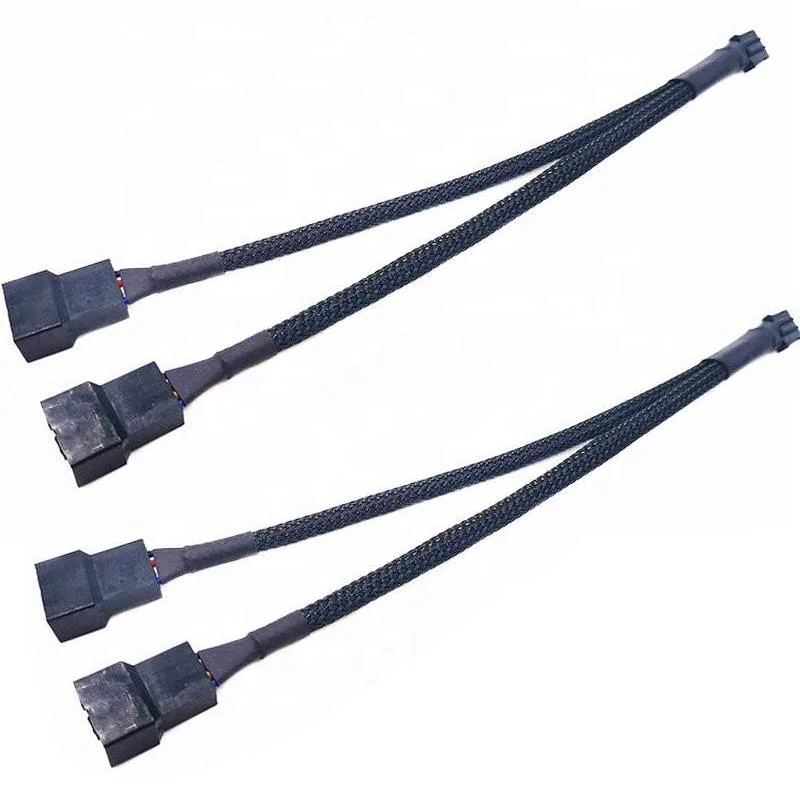 HANNORD HANNORD PWM Fan Splitter Cable 1 to 2 10.6 inch 2 Pack — product photo