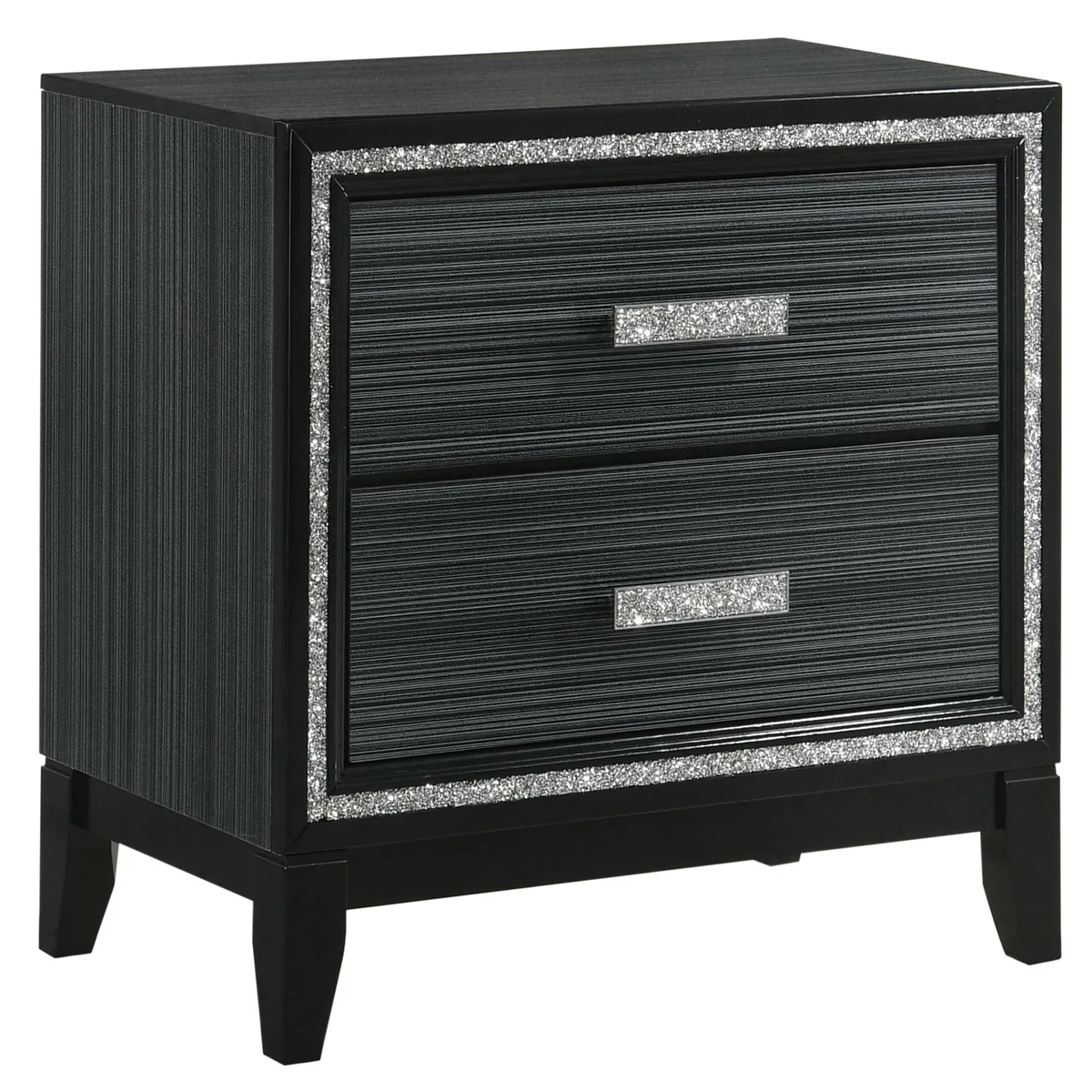 tuphen tuphen Weathered Black 2-drawer Nightstand Bedroom Set — product photo