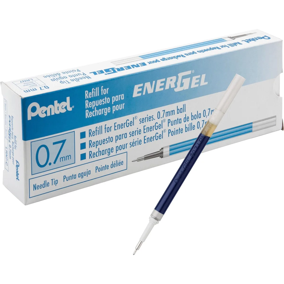 Pentel of America, Ltd. Pentel of America, Ltd. LRN7CBX EnerGel Gel Pen Refill 0.7mm Blue 12 Pack — product photo