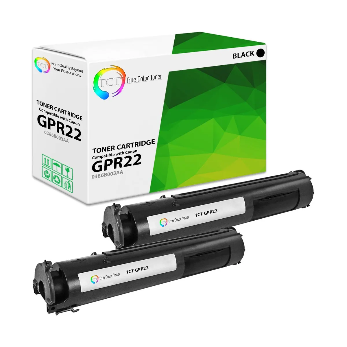 True Color Toner True Color Toner GPR22 2 Pack Black Toner Cartridge 8400 Pages — product photo