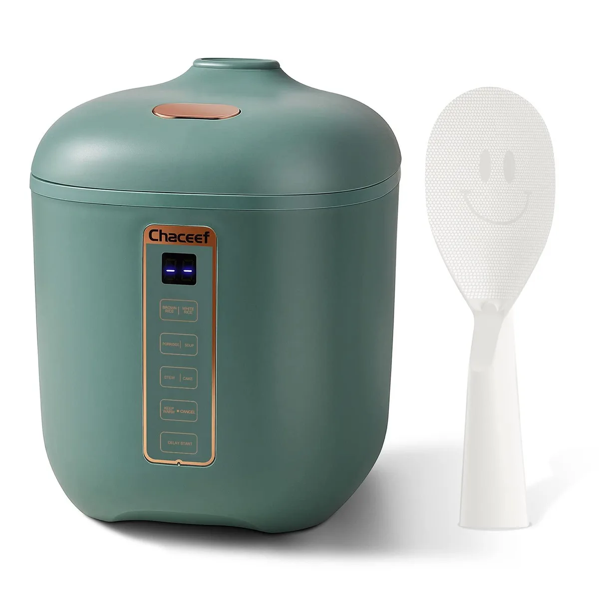  CHACEEF FB1201 1.2L Rice Cooker 200W 110V Dark Green — product photo