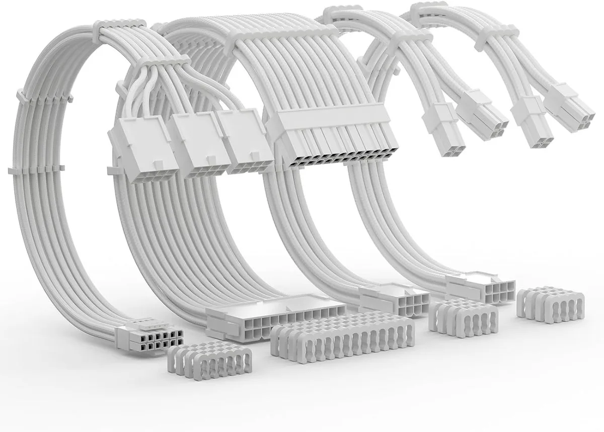 BFKK BFKK 12VHPWR Extension Kit White 30cm 16AWG 600W — product photo