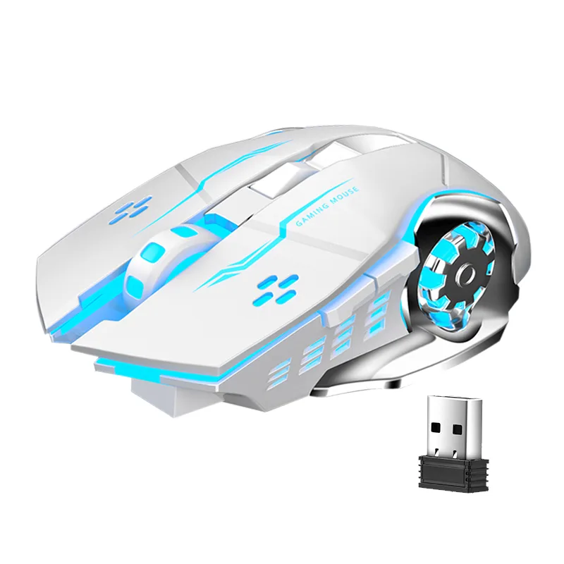 AULA AULA SC100 Wireless Gaming Mouse White 2400 DPI 7 Buttons — product photo
