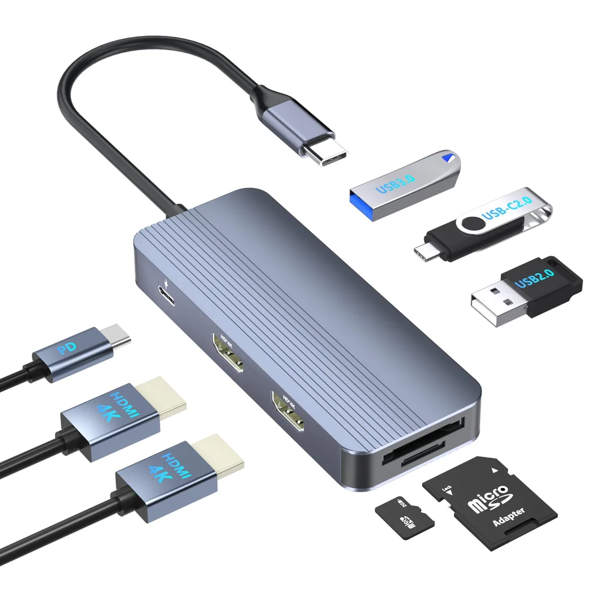 Belkin AY801 8 in 1 USB C Docking Station — product photo
