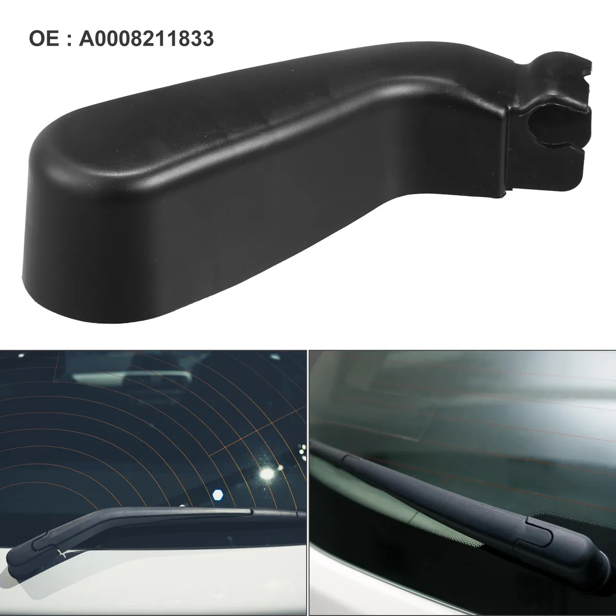 Unique-Bargains Unique-Bargains Rear Wiper Arm Nut Cover Cap for Mercedes Viano Vito Black — product photo