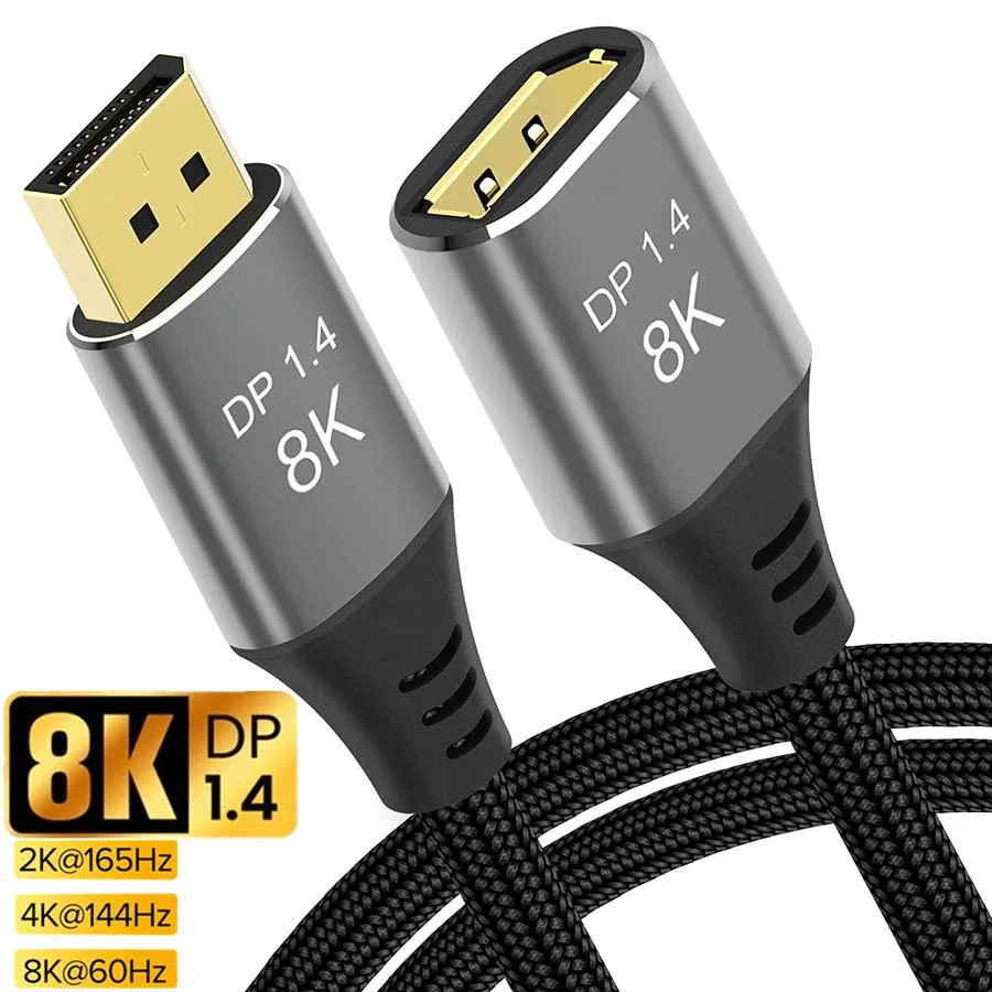 AUBEAMTO AUBEAMTO TJ-A028 DisplayPort 1.4 extension cable 6.6ft male to female — product photo