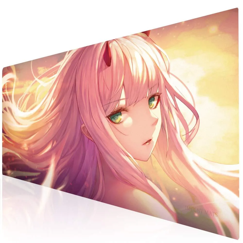 KEHIPI KEHIPI Extended Mouse Pad 35.4x15.7in 0.03in Stitched Edge Non-Slip Rubber Base Girl002 — product photo