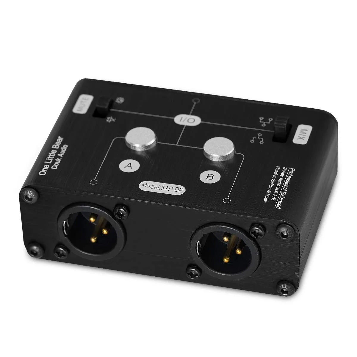 LORDWORLD LORDWORLD KN102 1-IN-2-OUT XLR Audio Switcher — product photo