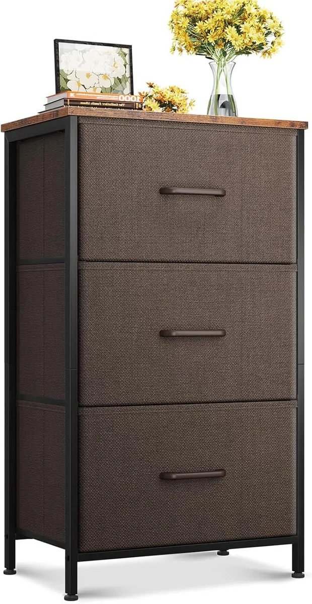 BFKK BFKK Small Dresser 3 Drawers Brown Office Furniture — product photo