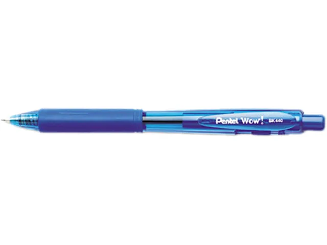 Pentel of America, Ltd. Pentel of America, Ltd. BK440C Ballpoint Pen, Blue, Medium, Dozen — product photo