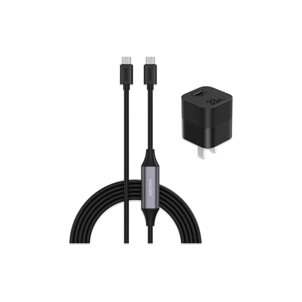 Insta360 Wave USB-C Y-cable with power adapter, 3.1 m length