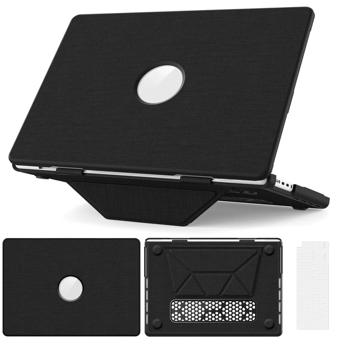 Werleo Werleo MacBook Pro 14 inch Case 2025-2021 Black with Kickstand & Keyboard Cover — product photo