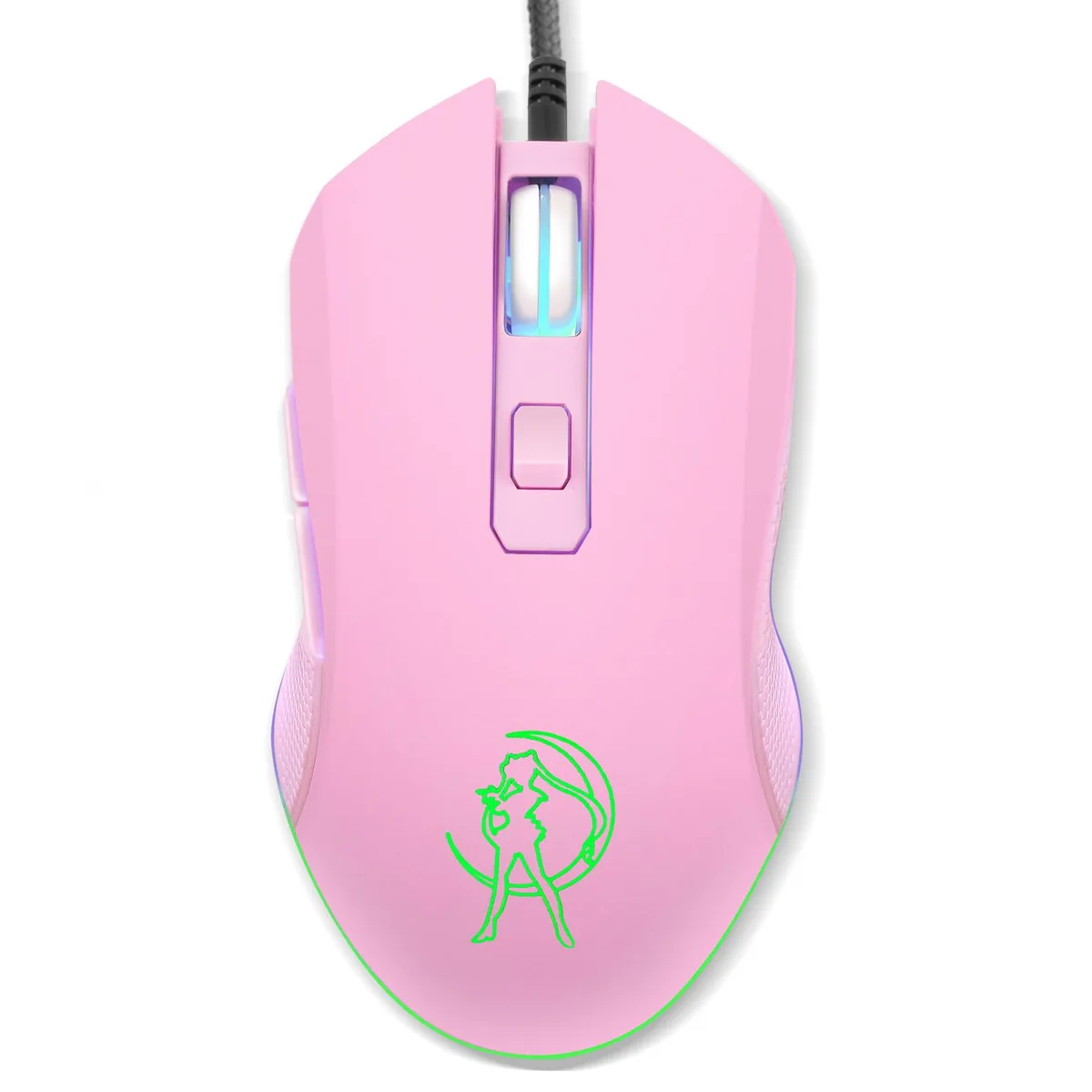 Corn Electronics Corn Electronics Gaming Mouse Pink Silent Button 800-2400 DPI — product photo