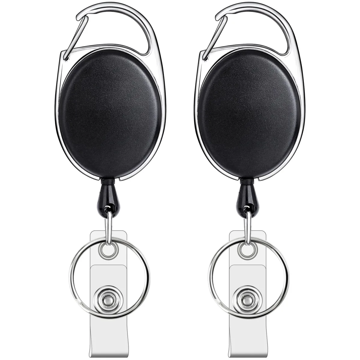  Viator Gear TSK-CA-BR-2 2 Pack Retractable Badge Reel Keyholder 23.6 in 6.7 oz — product photo