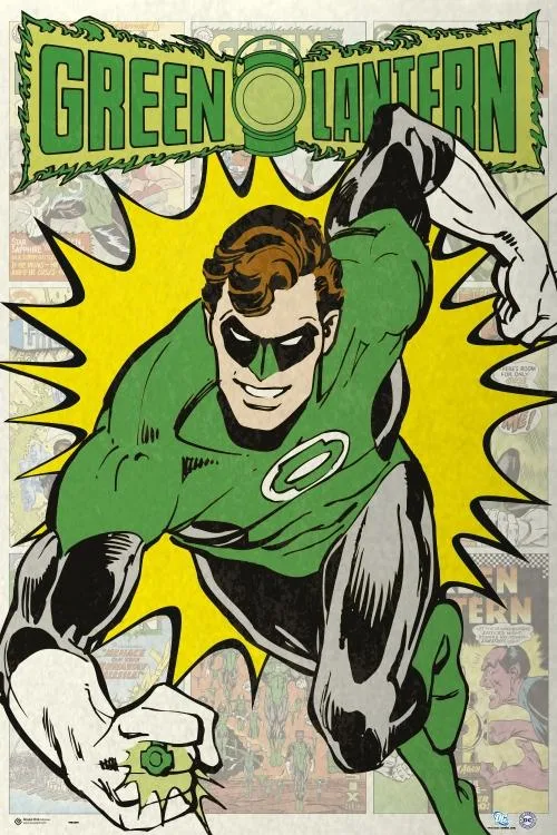 Green Lantern poster on glossy paper, 24 by 36 inches