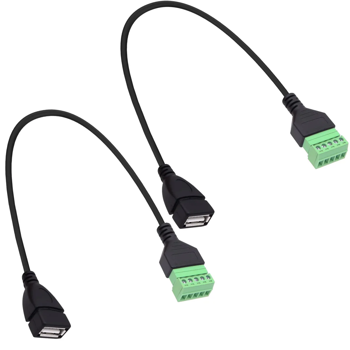 Vszerda Vszerda USB 2.0 Female to 5-Pin Screw Terminal Cable 30cm 2-Pack — product photo