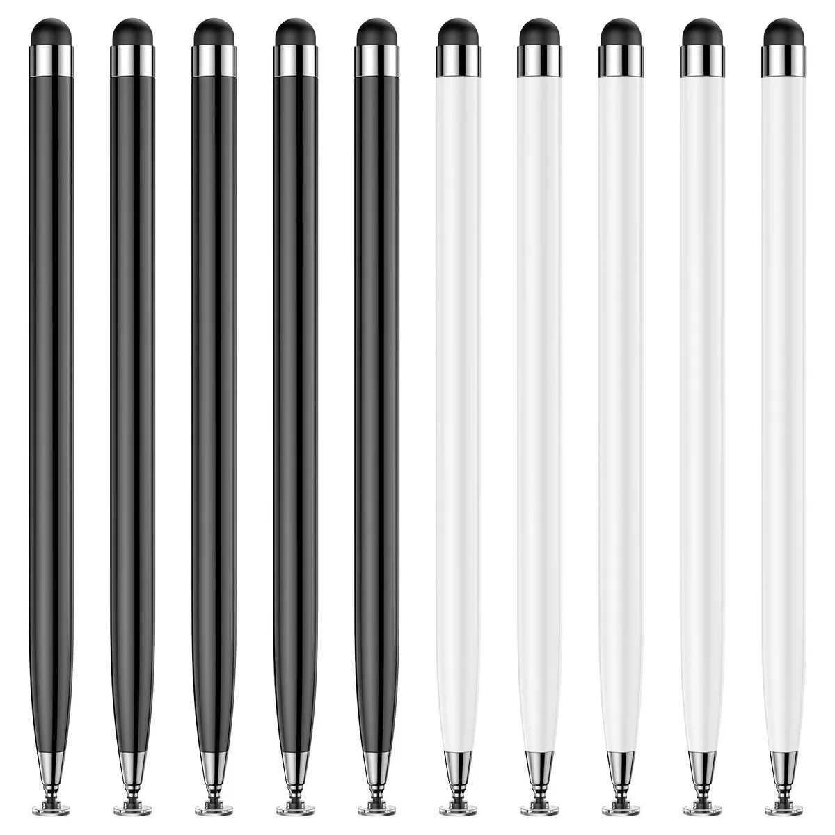  YITIAOXIAOYU 10 PCS Stylus Pen Dual-Tip Black White — product photo