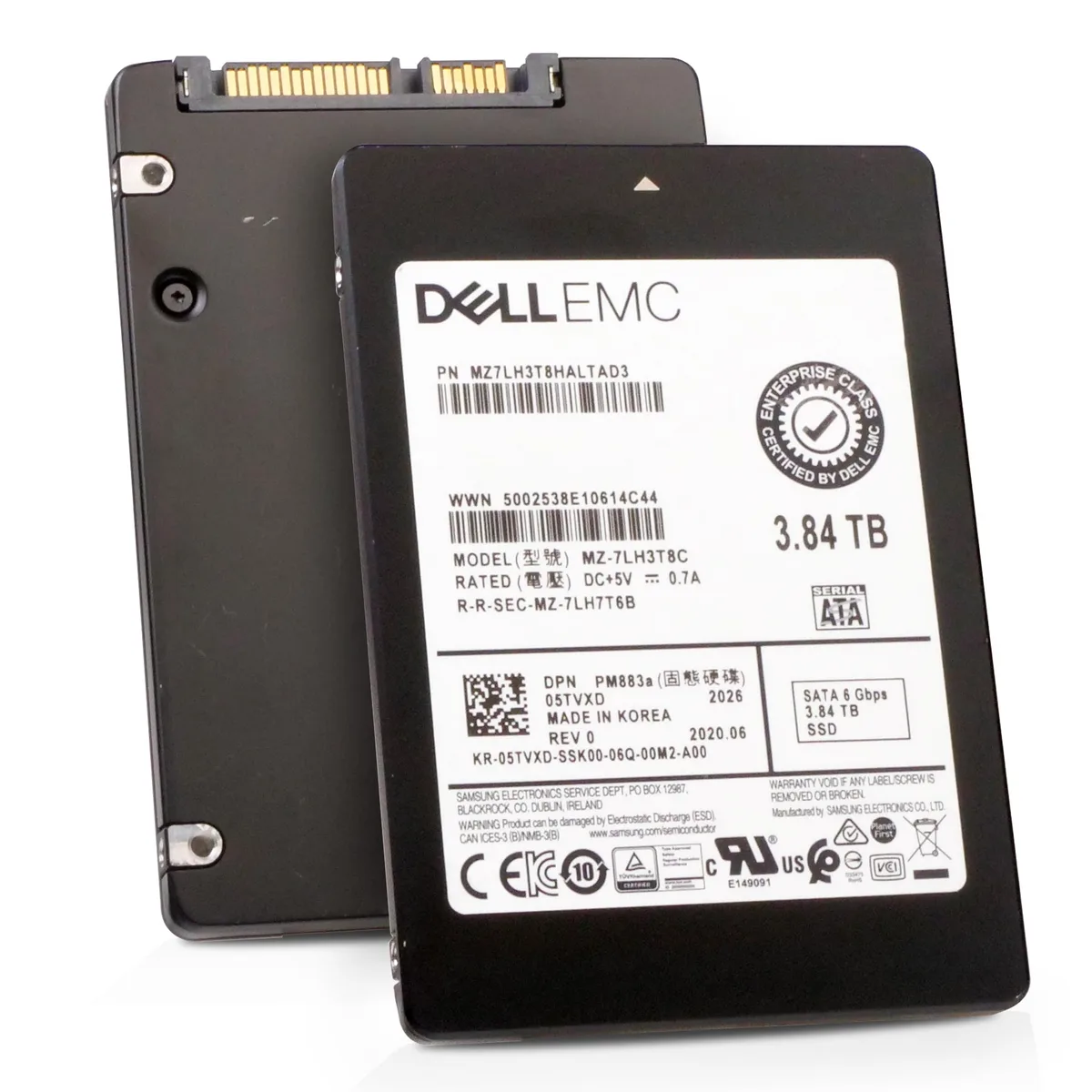 DELL DELL PM883a MZ7LH3T8HALTAD3 3.84TB 2.5in SATA enterprise SSD — product photo