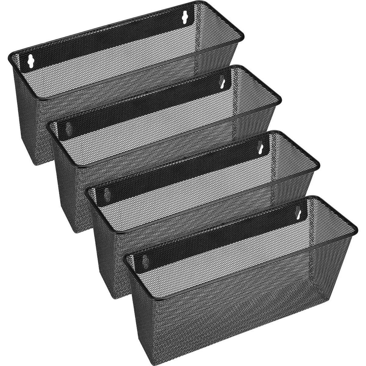Lorell Lorell 84144CT Mesh Wall Pocket 12.6" × 6.6" × 4.8" office furniture — ภาพสินค้า