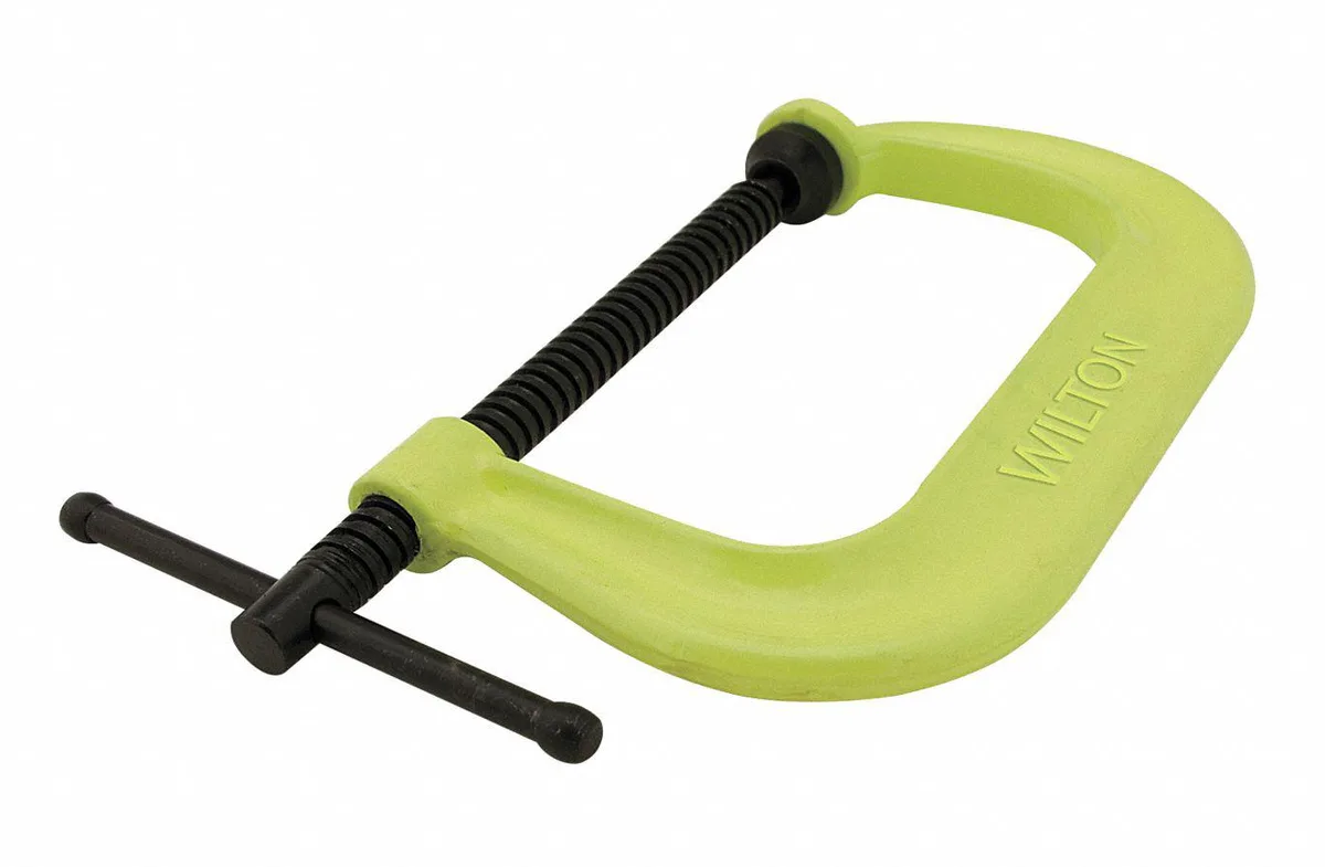 Wilton Wilton 402SF C-Clamp Hand Tool High Visibility Yellow 2 1/4 in Throat Depth — product photo