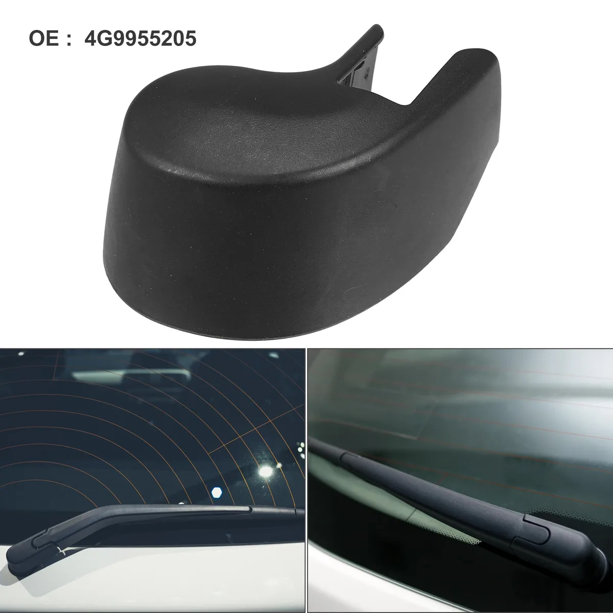 Unique-Bargains Unique-Bargains Rear Wiper Arm Nut Cover Cap for Audi A4/Q3 Black — product photo