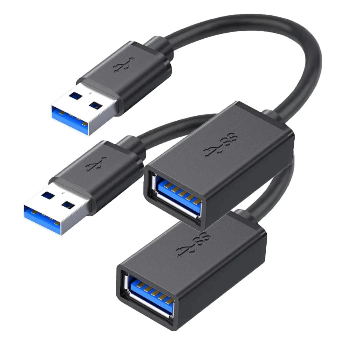 Vszerda Vszerda USB 3.0 Extension Cable 0.3 m 2 Pack Ultra Short Cord — product photo