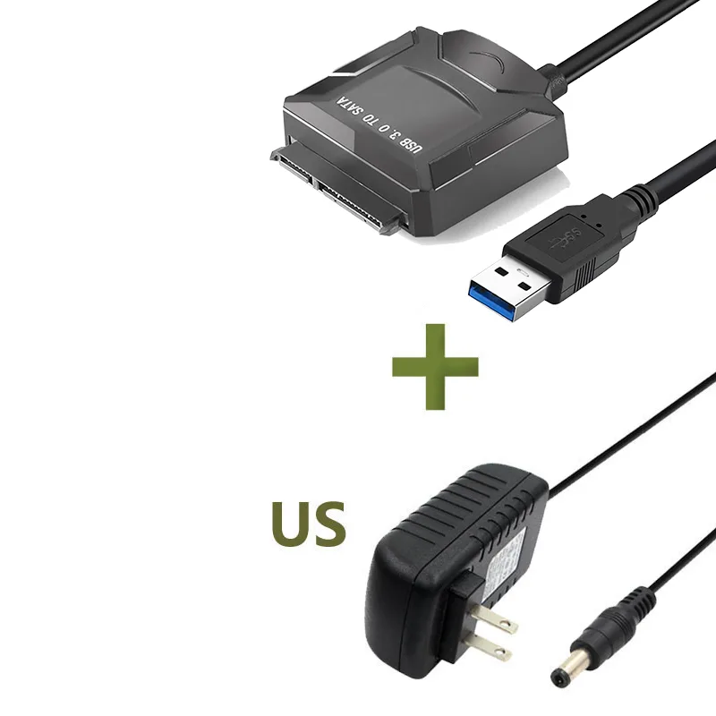 ESTONE ESTONE USB 3.0 to SATA Adapter 2.5 3.5 Inch Black — product photo