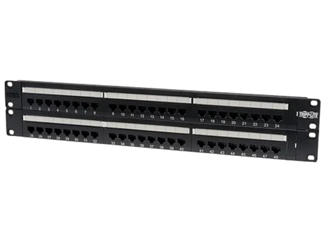 Tripp Lite Tripp Lite N052-048 48-Port Cat5e Patch Panel 568B wired accessory — product photo