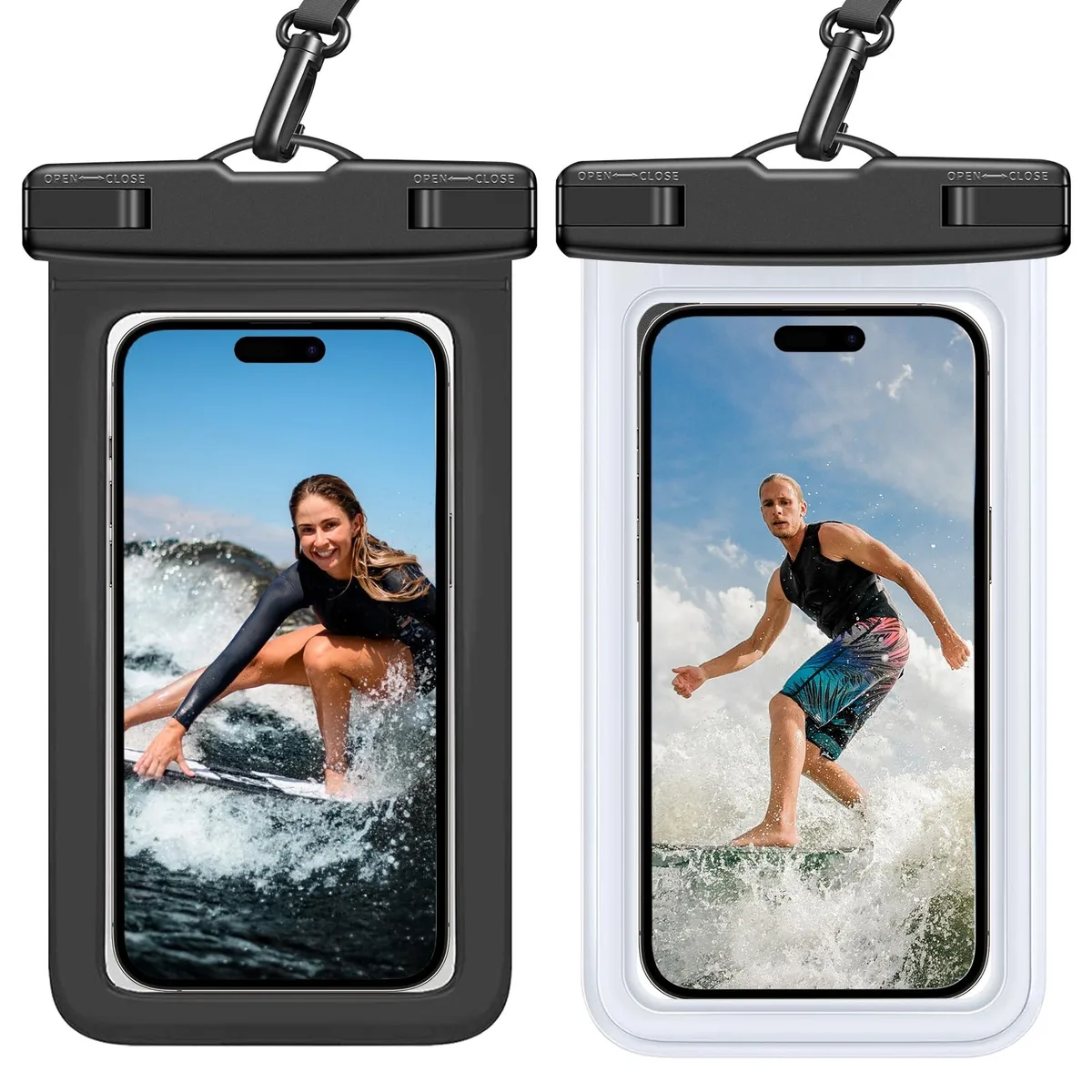 No Sew No Sew HSK001 Waterproof Phone Pouch 2-Pack IPX8 8.4in — product photo