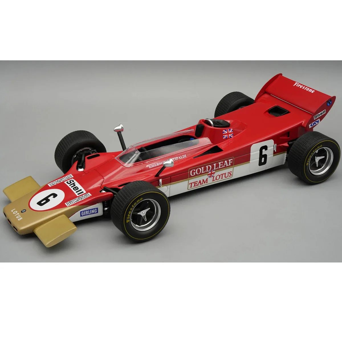 Tecnomodel Tecnomodel Lotus 56B #6 Emerson Fittipaldi 1971 Mythos Series 1/18 hobby collectible — product photo