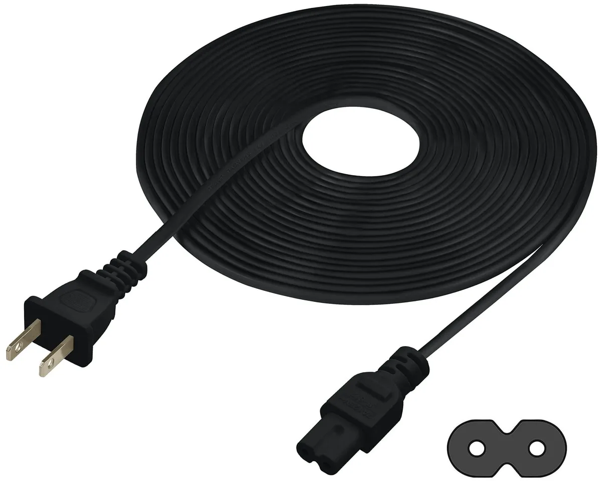 ALSEYE ALSEYE 2 in 1 accessory 25-Foot Black Power Cable — product photo