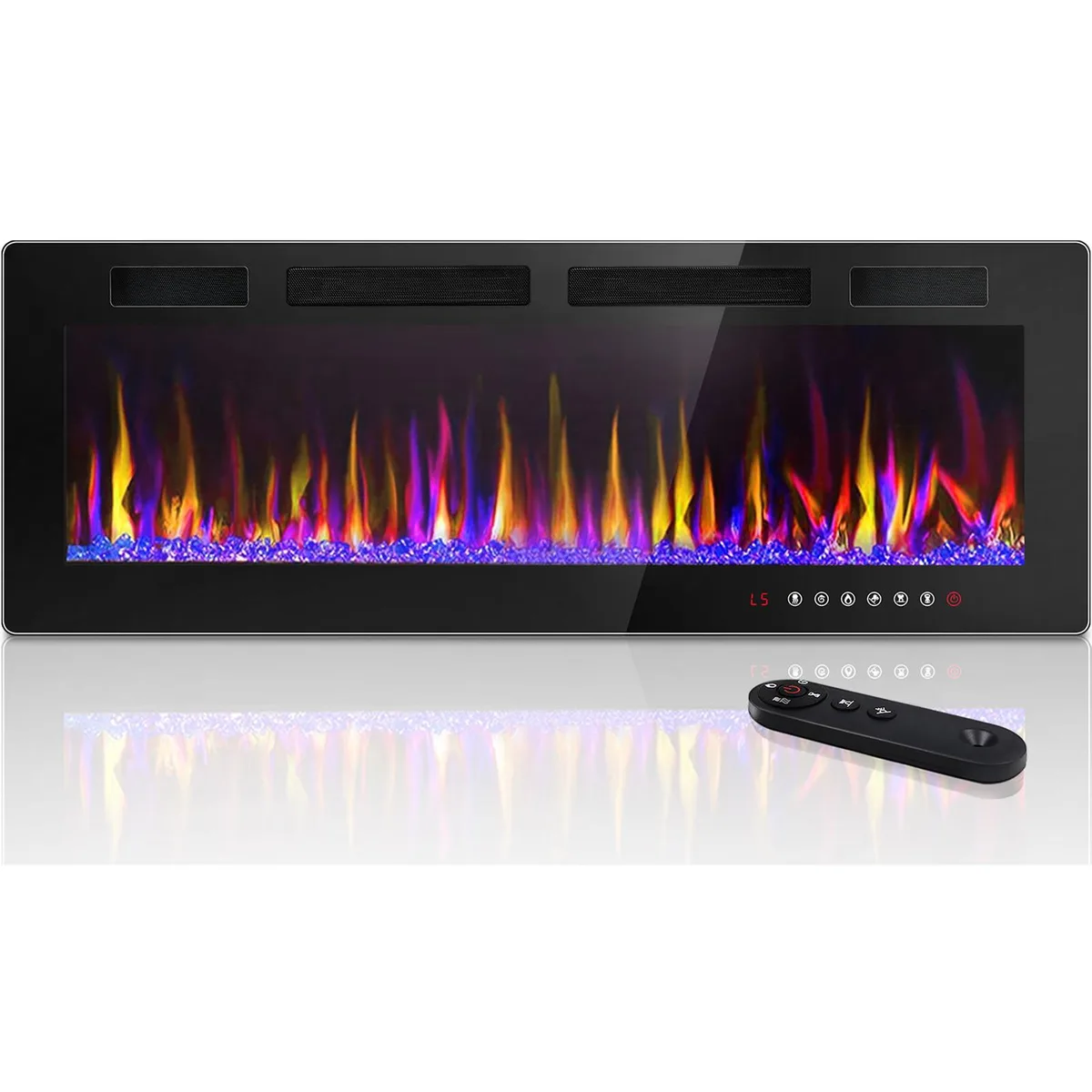 Vitesse Vitesse 60 inch Electric Fireplace Recessed Wall Mounted 750/1500W — product photo