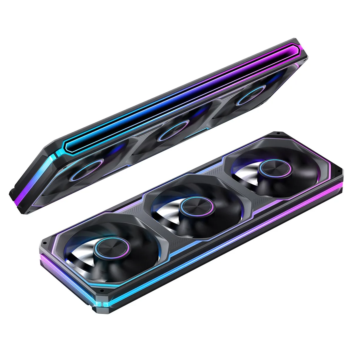 JONSBO JONSBO XA-360B 360mm case fan 3×120mm ARGB black — product photo