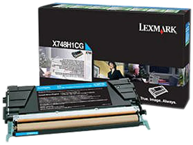 Lexmark Lexmark X748H4CG High Yield Toner Cartridge Cyan 10000 Pages — product photo