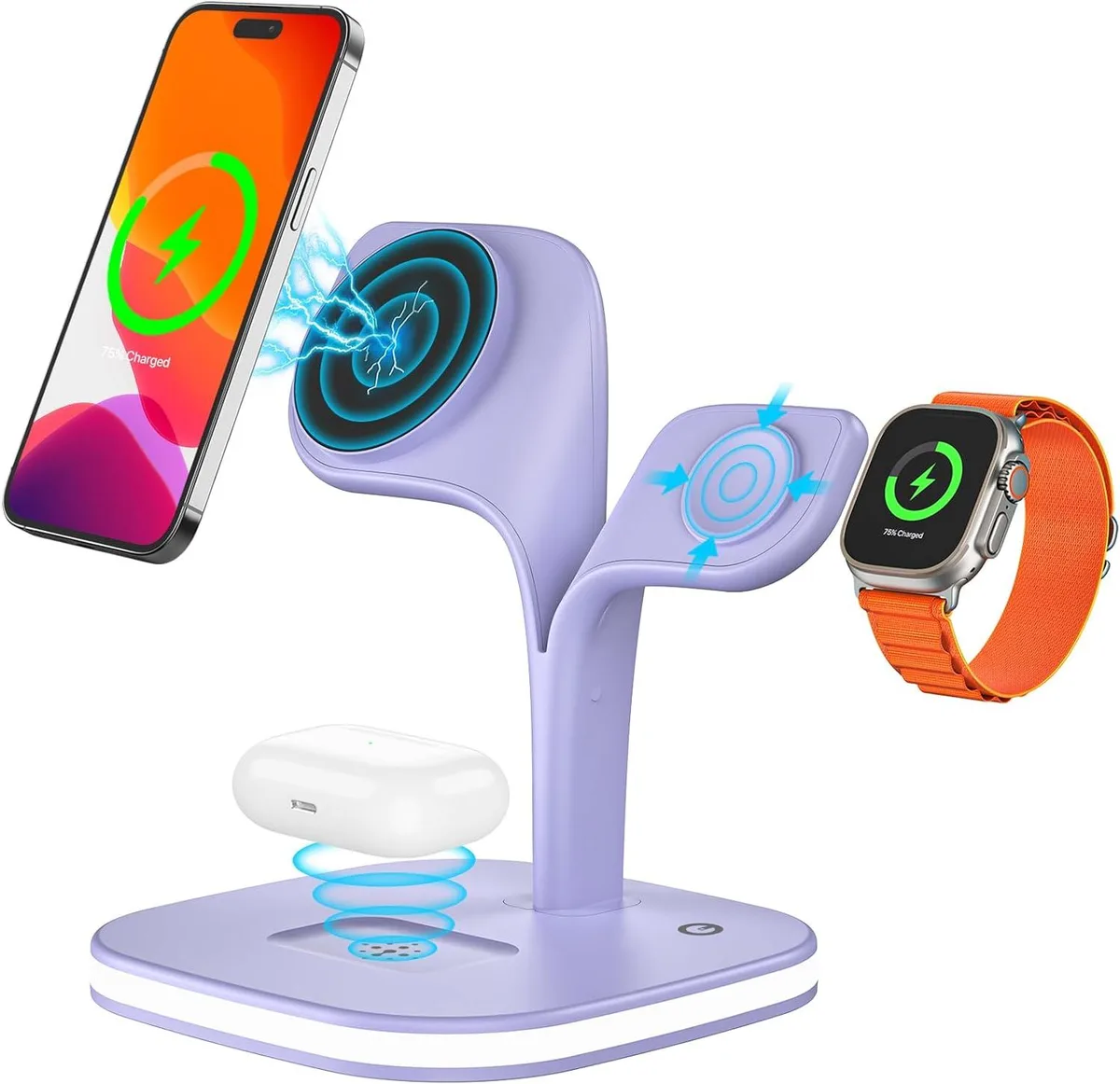 Mickey Technology Mickey Technology 5-in-1 Magnetic Charger Kit Purple — product photo