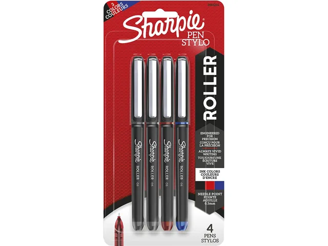 Sanford Sanford 2093224 Sharpie 0.5 mm Rollerball Pen Assorted 4 Pack — fotografie produktu