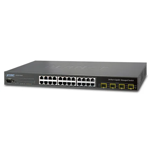 PLANET PLANET WGSW-24040 20-Port 10/100/1000T + 4-Port SFP Combo Managed network switch — product photo
