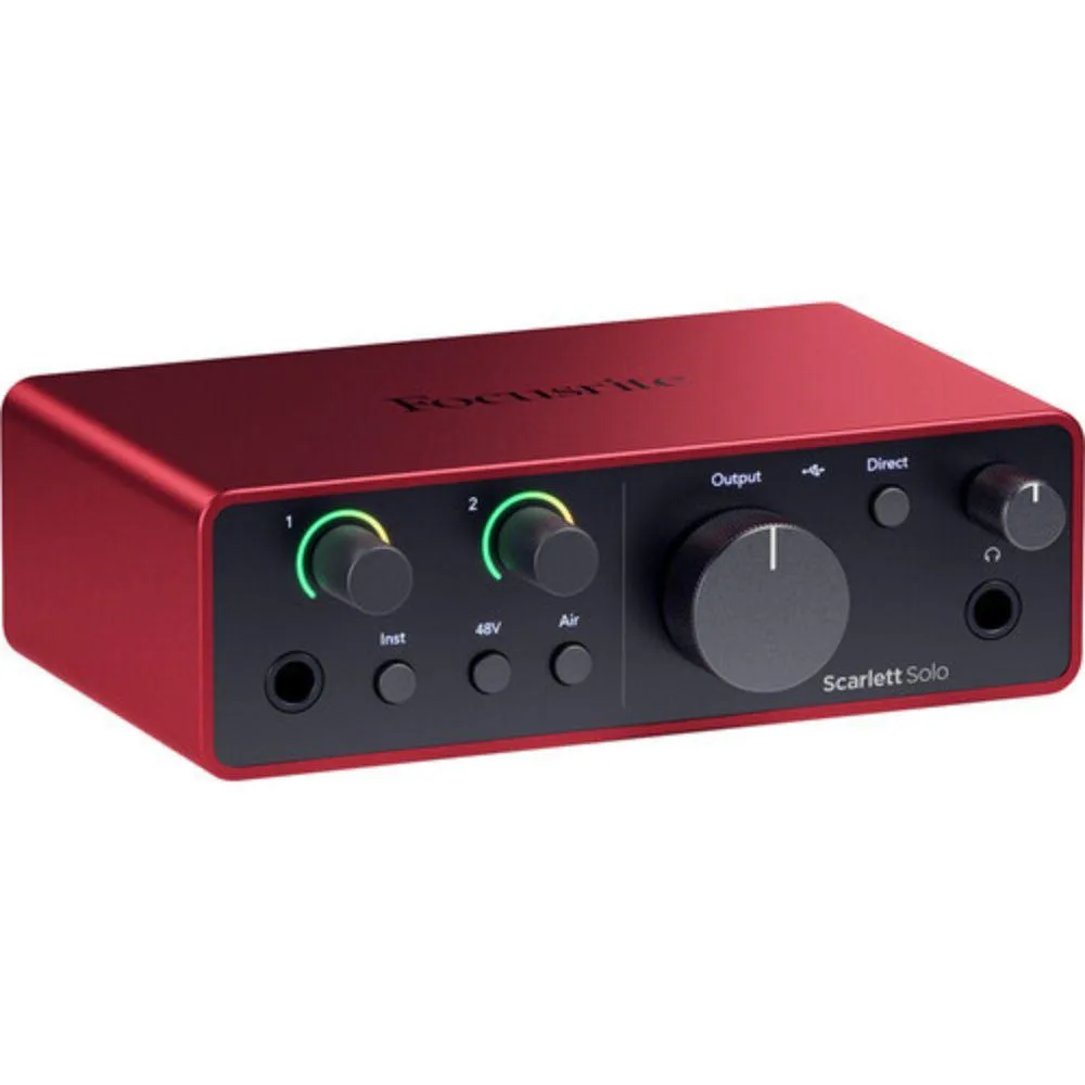 Focusrite Focusrite Scarlett Solo 4th Gen USB-C Audio Interface MIDI — product photo