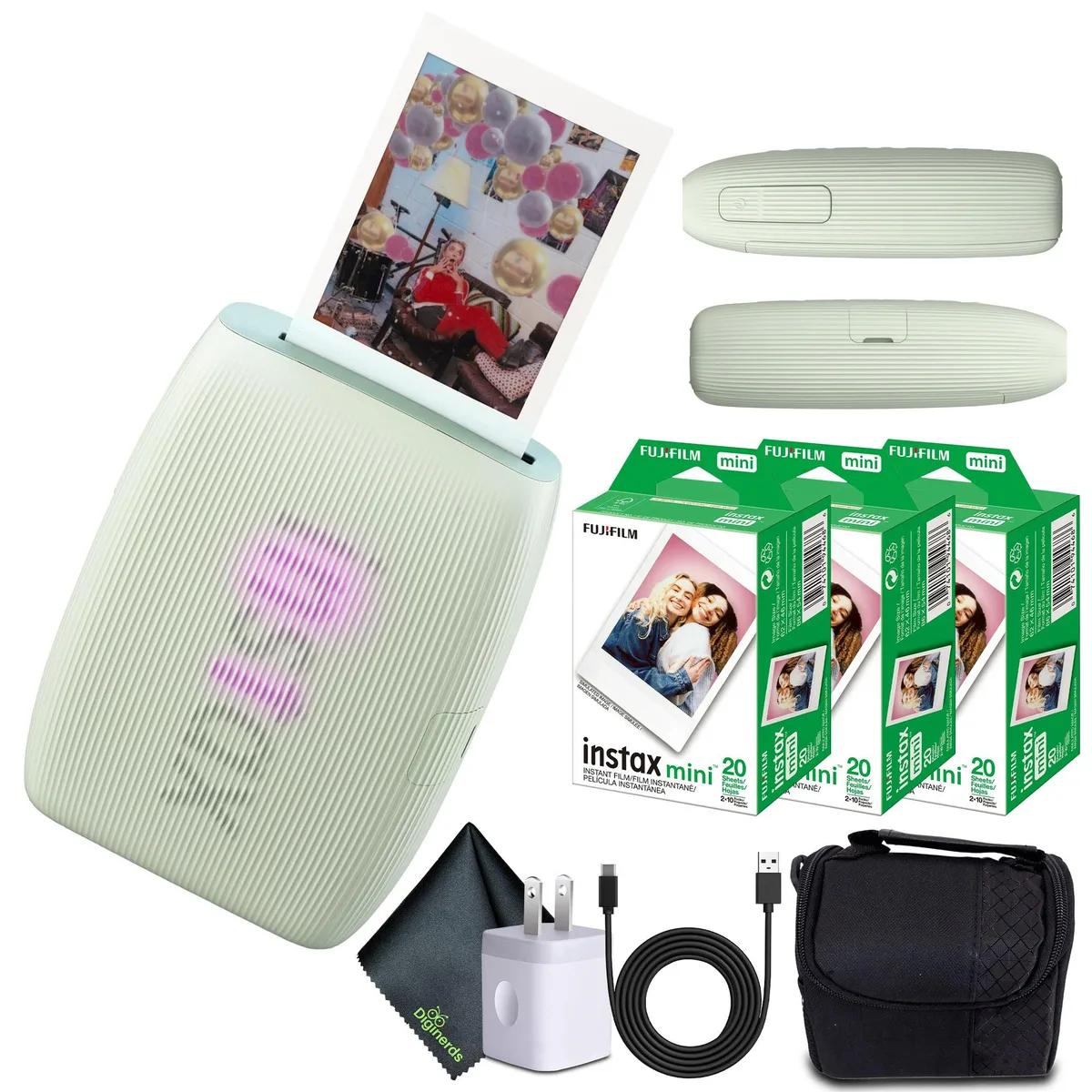 FUJIFILM FUJIFILM INSTAX MINI LINK 3 Smartphone Printer Sage Green 60 Film — product photo