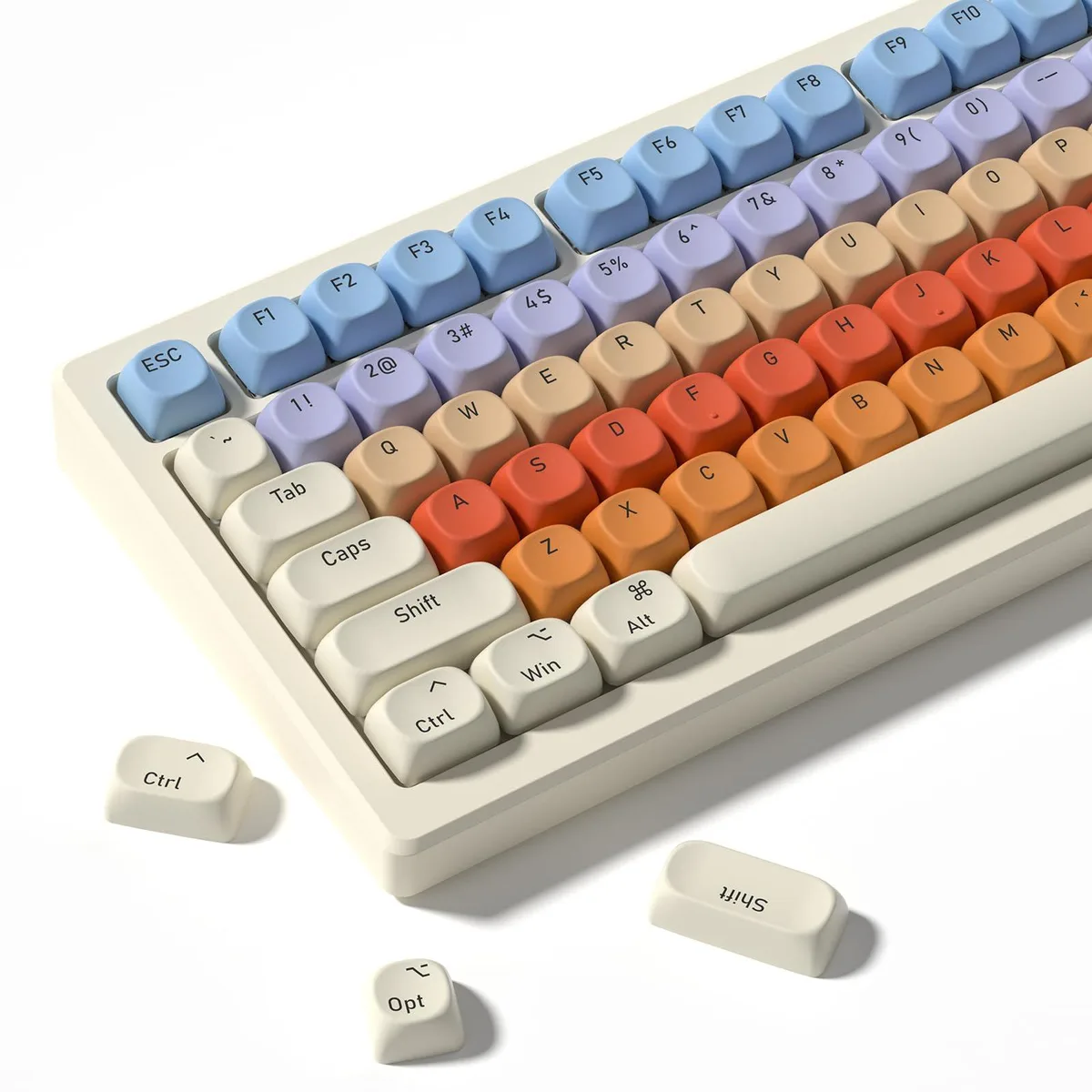 Womier Womier Macaron Cream PBT Keycaps 125 Keys MOA Profile — product photo
